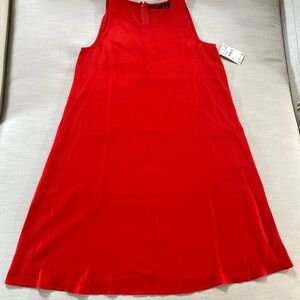 NWT Halogen Red Sleeveless Shift Dress XXS